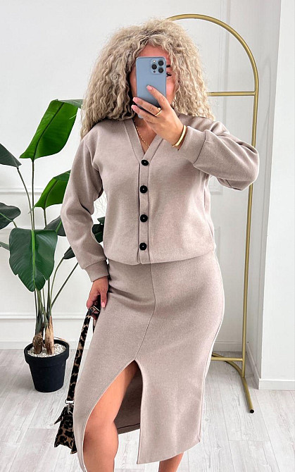 Женский невероятный костюм кардиган+юбка ангора вязка на трикотаже Моко, 46/48 Одесса - изображение 6