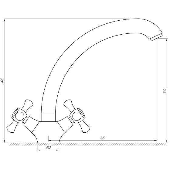 Змішувач для кухні DOMINO DKF-204-08-CRUIZE Київ