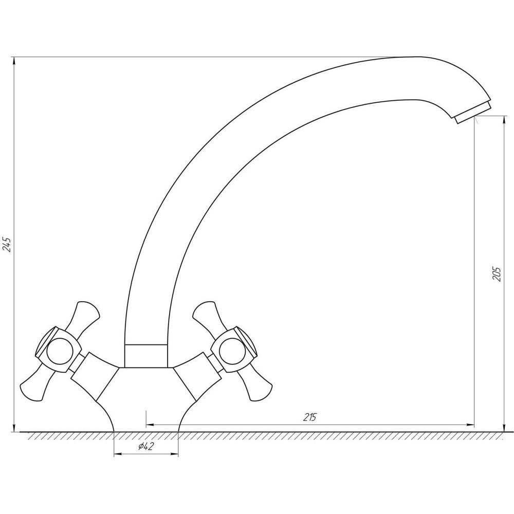 Смеситель для кухни DOMINO DKF-204-08-CRUIZE Киев - изображение 4
