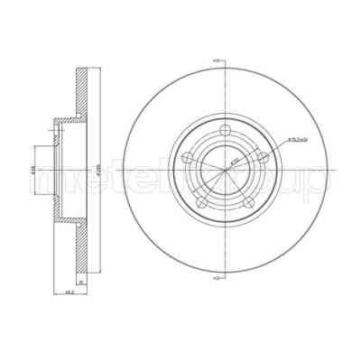 Гальмівний диск METELLI 23-0263 Вінниця