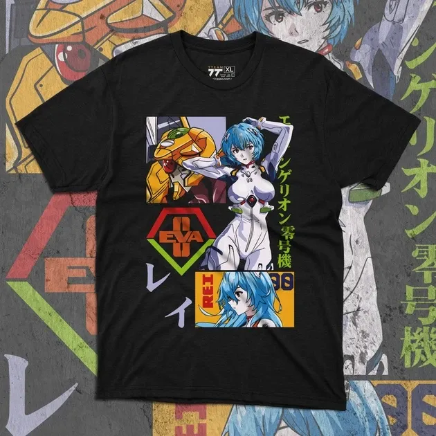 Футболка чоловіча з  принтом Evangalion Рей Аянами 4 Розмір 48 Дніпро - фото 1