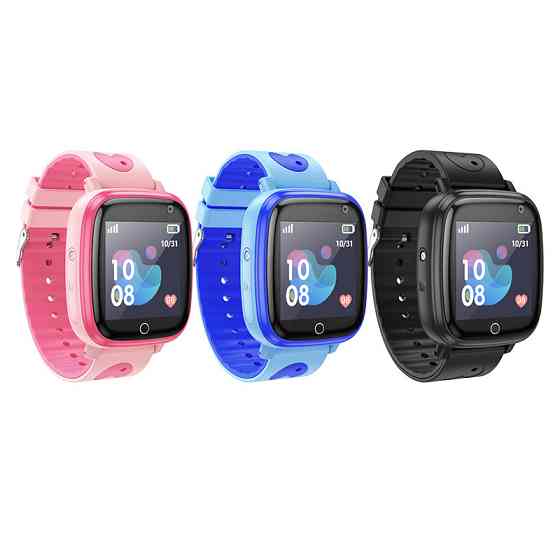 Дитячий cмарт-годинник Hoco Y100 36mm. SIM 2G. 400 mAh. IP65 Blue Одеса