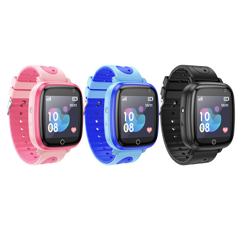 Дитячий cмарт-годинник Hoco Y100 36mm. SIM 2G. 400 mAh. IP65 Blue Одеса - фото 4