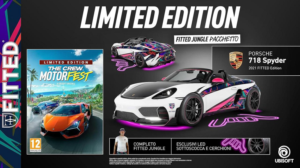 Гра Ubisoft The Crew Motorfest Limited Edition PS5 Чорний Porsche 718 Spyder Ексклюзив Київ - фото 3