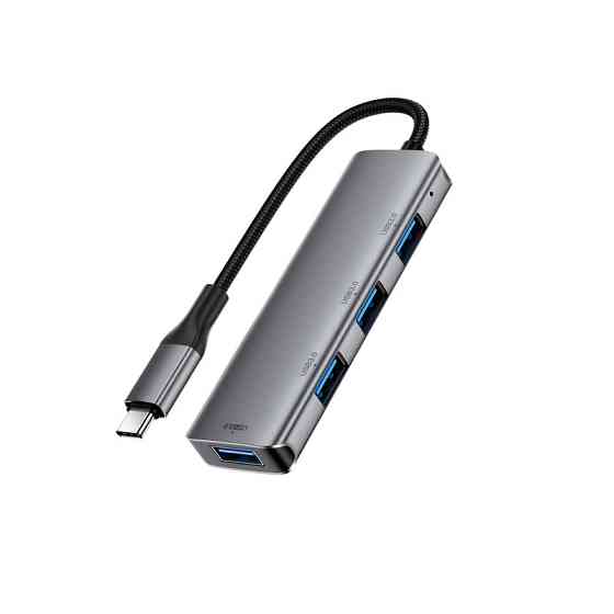 USB-хаб ACEFAST J15 USB-C 4-in-1 HUB Metal Gray Одеса
