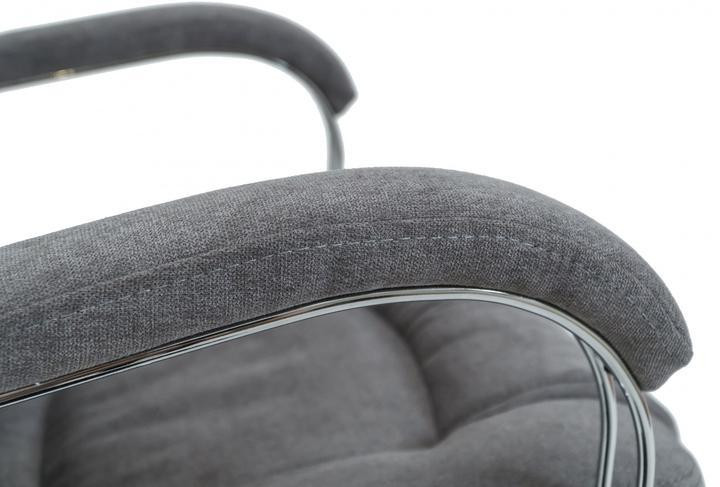 Офісне крісло керівника AlbertoDesign Хром Tilt М-1 Сірий (Прогумовані колеса) Днепр - изображение 4