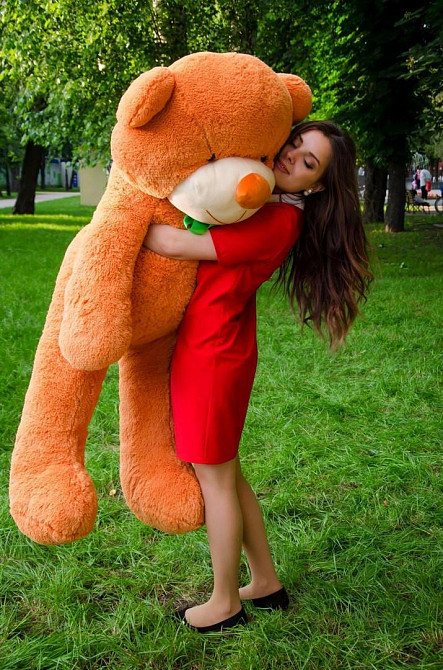 М'яка  іграшка подарунок на 8 березня плюшевий ведмедик Рафаель 160 см Карамельний Тернопіль - фото 3