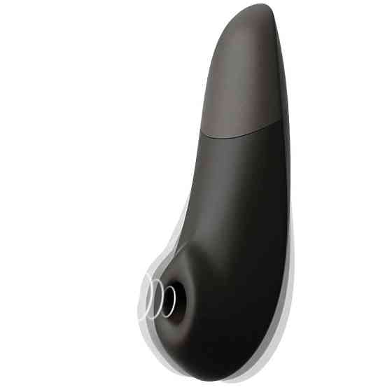 Вакуумний кліторальний стимулятор Womanizer Enhance Black Sex Aura Київ