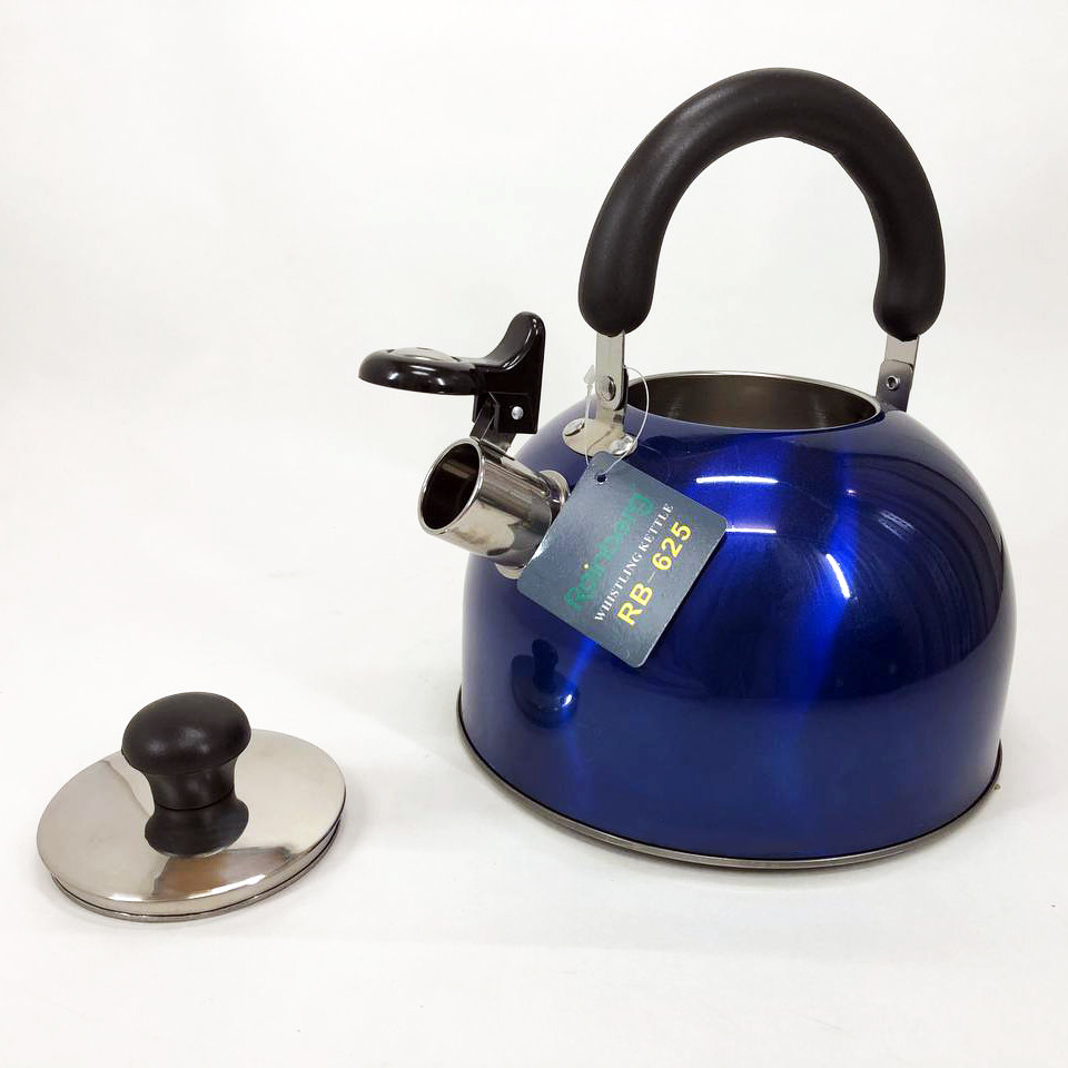 Чайник 3 л зі свистком Rainberg, Гарний чайник для плит Сучасний зі свистком KL-49 Івано-Франківськ - фото 7