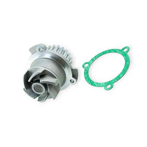 Насос 2108, 2109, 21099, 2110-2115 (8 кл) алюминиевая крыльчатка (помпа) водяной Мукачево