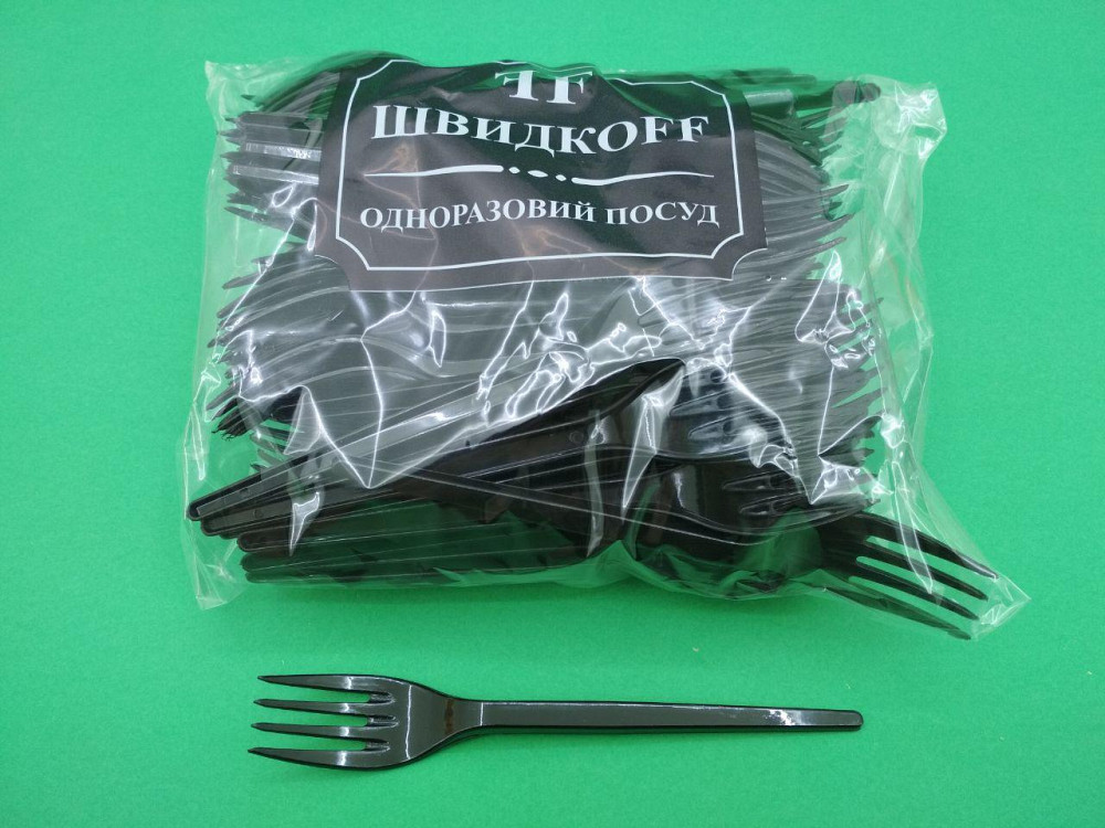 Качани щільні пластикові 100 шт Чорні Юніта Харків - фото 1