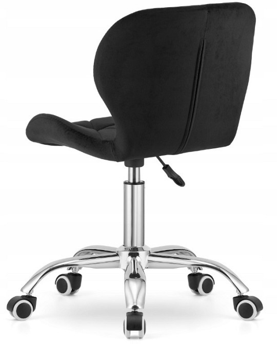 Крісло офісне комп'ютерне Bonro BN-531 велюр робоче для комп'ютера офісу дому Чорний Київ - фото 2