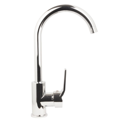 Змішувач S45 d40мм для кухні гусак вухо високий на гайці Aquatica Житомир - фото 5