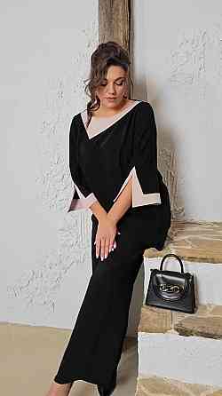 Женский повседневный классический костюм двойка крепдайвинг 64/66 Одесса