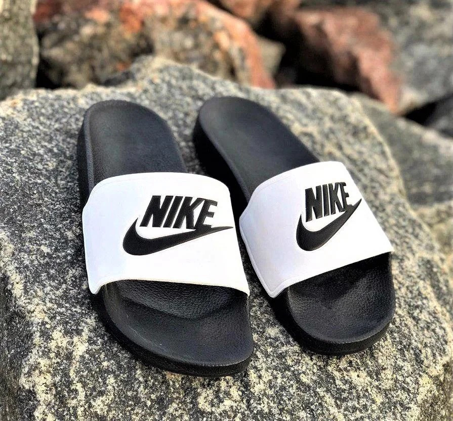 Шльопанці Тапочки Nike Сланці Чорні Білі Жіночі Найк (розміри: 36,37) Дніпро - фото 9