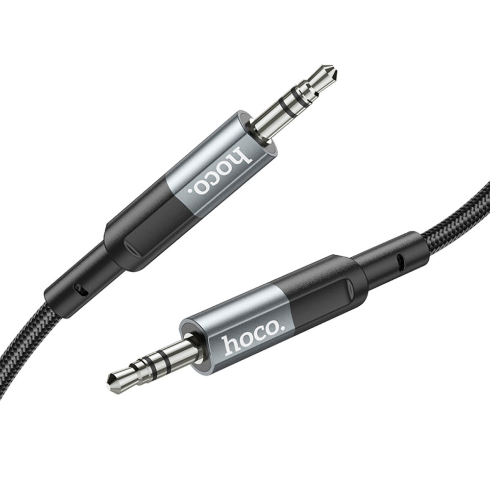 Аудiокабель HOCO UPA23 AUX audio cable Metal Gray Киев - изображение 2