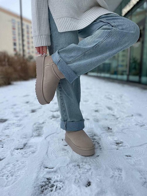 Hengji Угги жіночі HENGJI T38-3 бежеві (зима, замша натуральна) (5739) 39 Коломыя - изображение 8