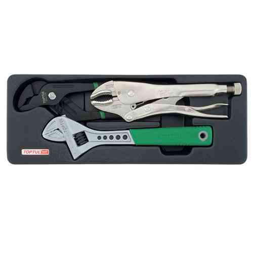 Набір шарнірно-губцевого інструменту 3 од. (в ложементі) TOPTUL GBAT0301 Одеса