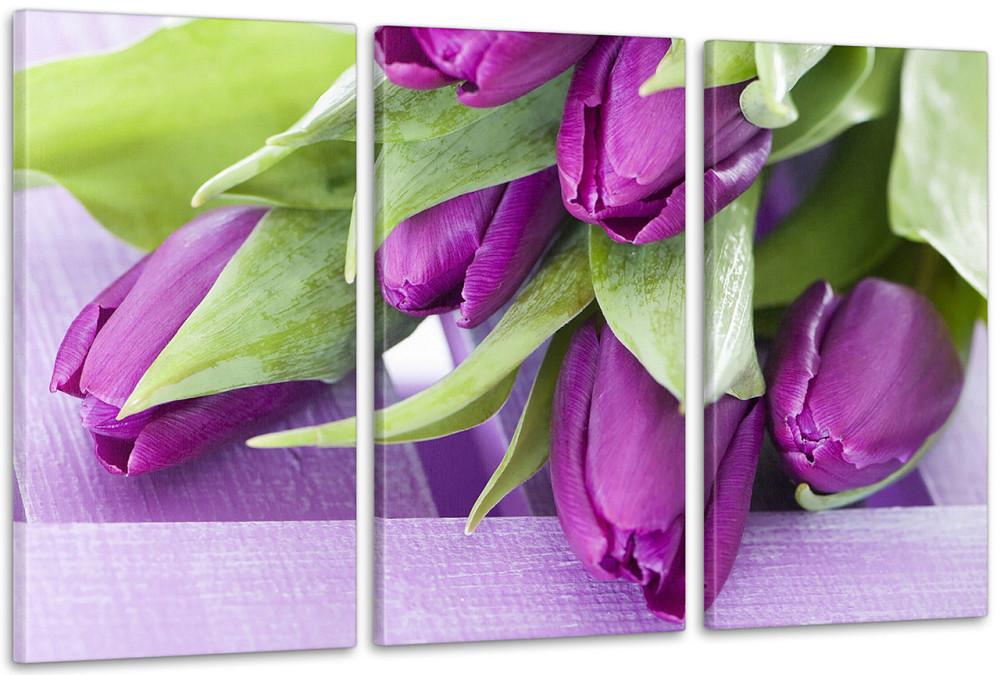 Модульна картина Квіти Тюльпани Art-7_3А Київ - фото 1