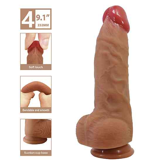 Фалоімітатор Pretty Love Najm 9.1 Super Soft Liquid Silicone Dildo Sex Aura Київ