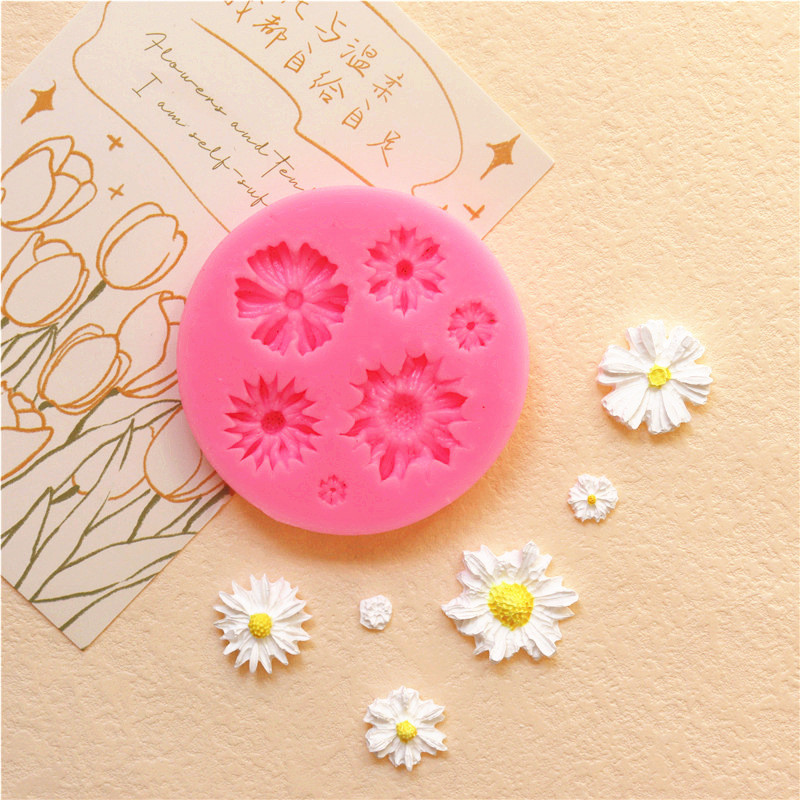 Молд силиконовый Цветы 73 мм розовый Киев - изображение 7