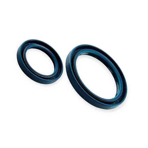 Сальник 2101-2107, 2121, 21213, 2123 (к-кт 2 шт) NBR-440 синій КРТ коленвала Мукачево