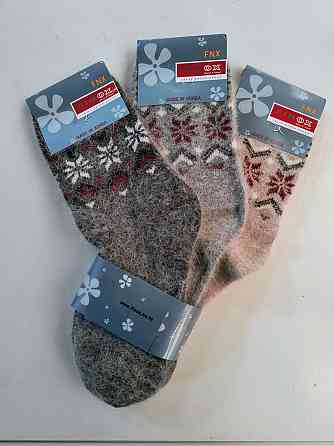 Зимові жіночі шкарпетки Корея Finox ангора (3 шт. у наборі) розмір 36-40 Київ