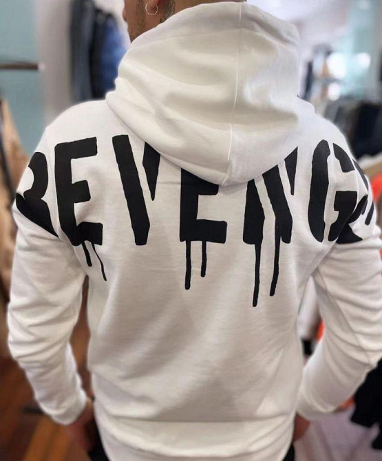 Худи, белая толстовка мужская, свитшот 2702804672 размер 50 Днепр - изображение 1