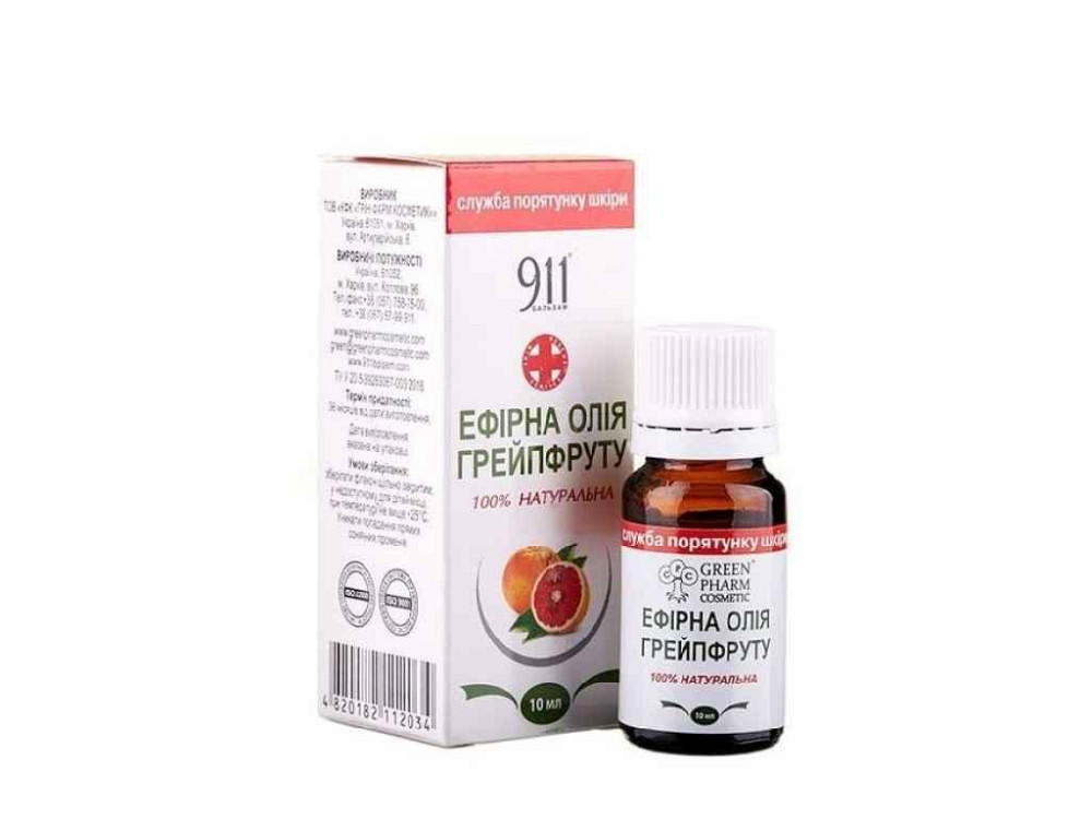 Ефірна олія Грейпфрут 10мл ТМ Green Pharm   Solmir Київ - фото 1