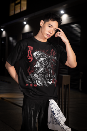 Футболка аниме Абара Манга Ангел Деатх оверсайз (S/M/L) Черний AnimeJ0721 Днепр