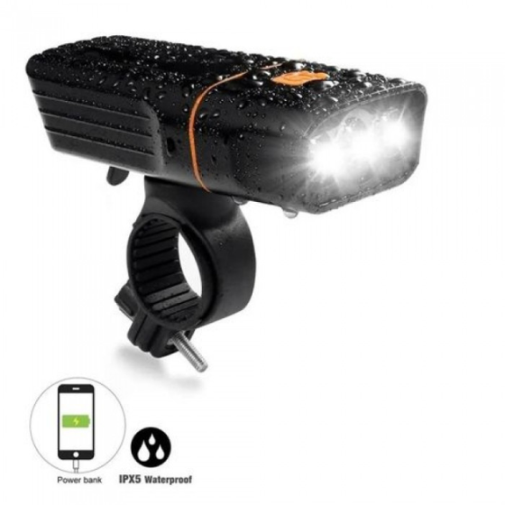 Велофонарь + габарит QX-T3306 (3xXML-T6 + габарит-6SMD) + PowerBank + microUSB (3 режима и 4 режима) Винница