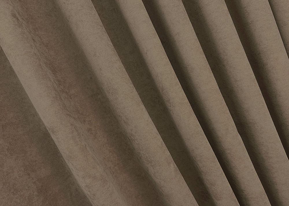 Шторна тканина мікровелюр Petek YL колір коричневий 2014ш Київ - фото 1