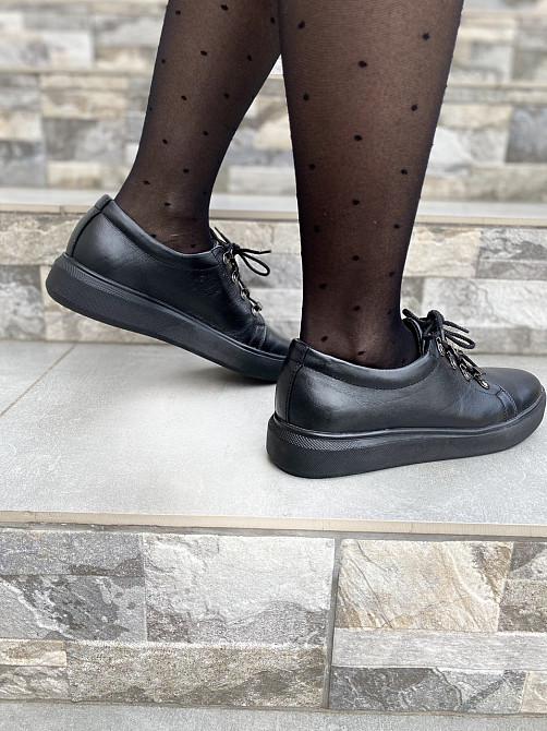 Injers Сліпони жіночі INJERS 195 чорні (весна-осінь, шкіра натуральна) (2486) Коломия - фото 6