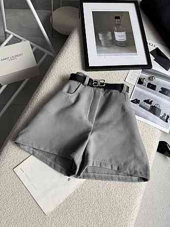 Женские базовые повседневные шорты турецкий кашемир Серый, 44 Одесса