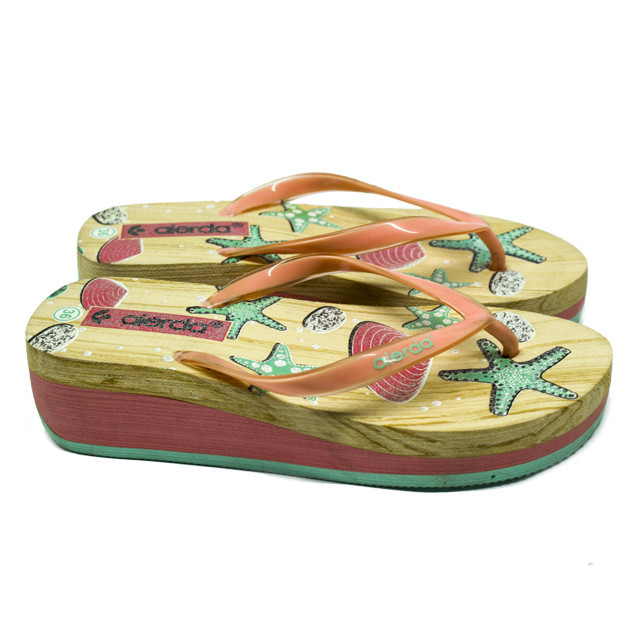 Вьетнамки купить платформа шлепанцы Морская звезда AIERDA (36,37,38,39,40,41) Персиковый W25061 Одесса - изображение 5