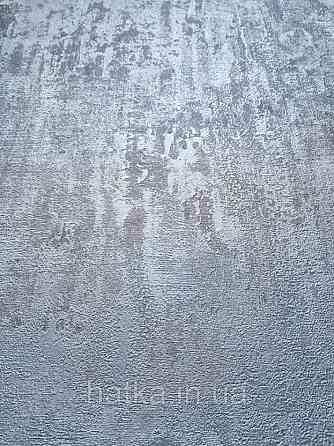 Шпалери вінілові на паперовій основі Zambaiti C88128 ABITAT штукатурка під бетон розмитий зелений пляшковий Київ