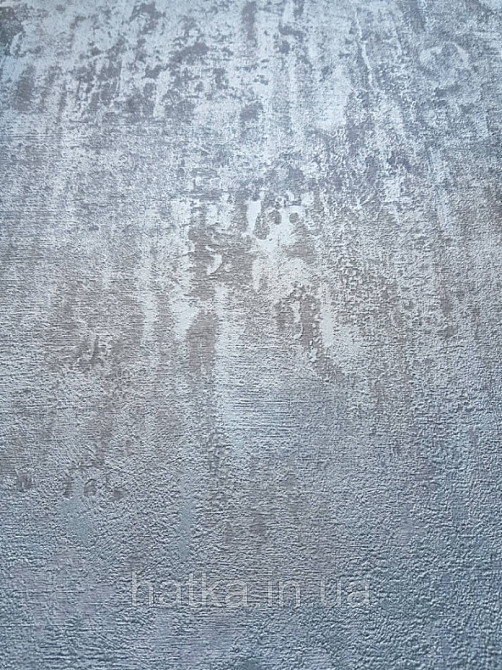 Шпалери вінілові на паперовій основі Zambaiti C88128 ABITAT штукатурка під бетон розмитий зелений пляшковий Київ - фото 2