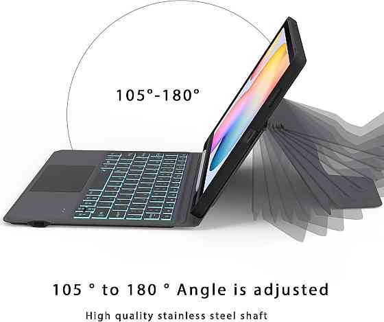 Чехол ROOFEI с Bluetooth клавиатурой для Samsung Galaxy Tab S6 Lite из Германии Днепр