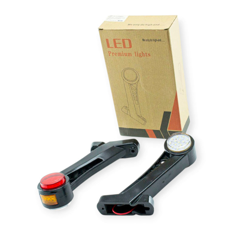 Фонарь (рог косой) большой 3-х функциональный LED (к-кт 2 шт) габаритный Мукачево - изображение 1