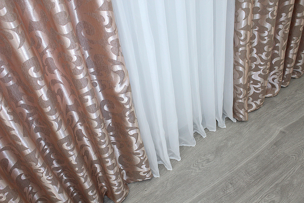 Комплект жаккардовых штор, коллекция 