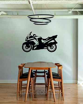 Декоративное настенное Панно «Мотоцыкл» Декор на стену 70*40 см, Черный Киев