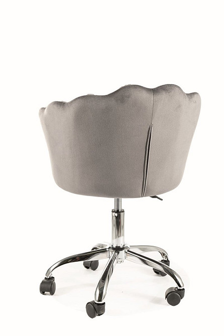Крісло поворотне ROSE VELVET сіре BL.14 Київ - фото 4