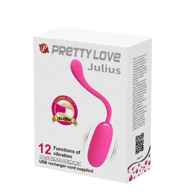 Віброяйце - Pretty Love Julius Vibrating Egg Pink Sex Aura Київ - фото 10