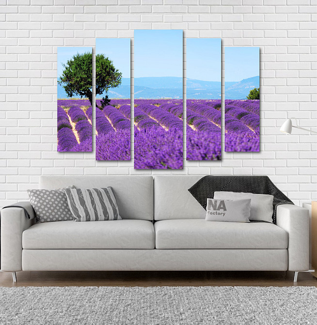 Модульная картина Поле лаванды Art-40_5 Киев - изображение 2