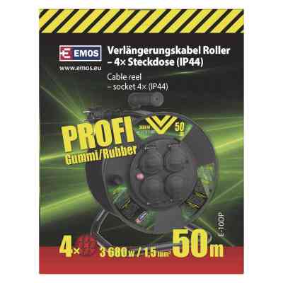 Мережевий подовжувач EMOS катушка 4 роз., 50 м (P08250) Вінниця