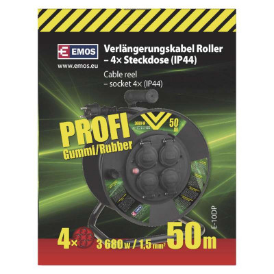 Мережевий подовжувач EMOS катушка 4 роз., 50 м (P08250) Вінниця - фото 4