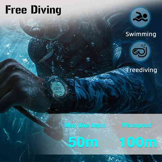 Годинник чоловічий водостійкий North Edge Apache Model D з компасом Чорний Вінниця