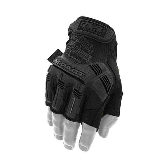 Військові штурмові рукавички без пальців Mechanix M-Pact Fingerless Чорний, XL Вінниця