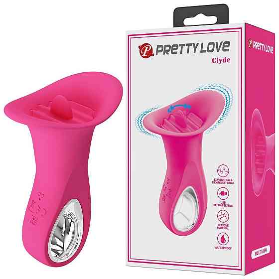 Вибростимулятор PRETTY LOVE Clyde, 12 vibration functions 12 licking settings Sex Aura Киев