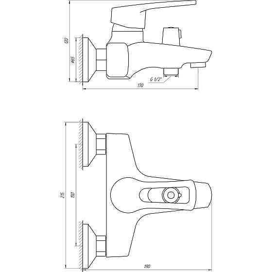 Смеситель для ванны DOMINO SIRIUS DSV-102NE (000017577) Киев